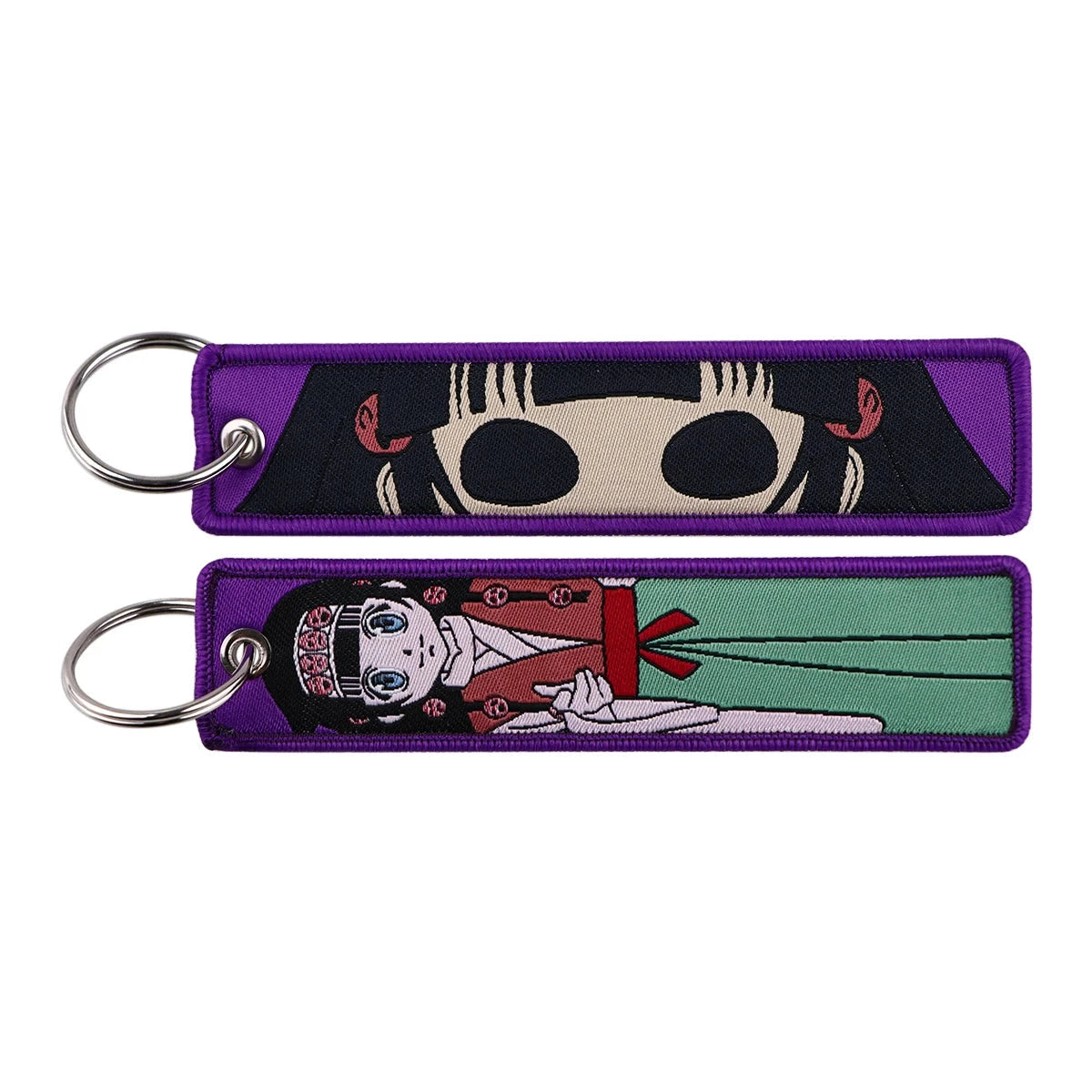 Classic Anime Cool Embroidery Key Fobs Key Tag Motorcycles GlowCart