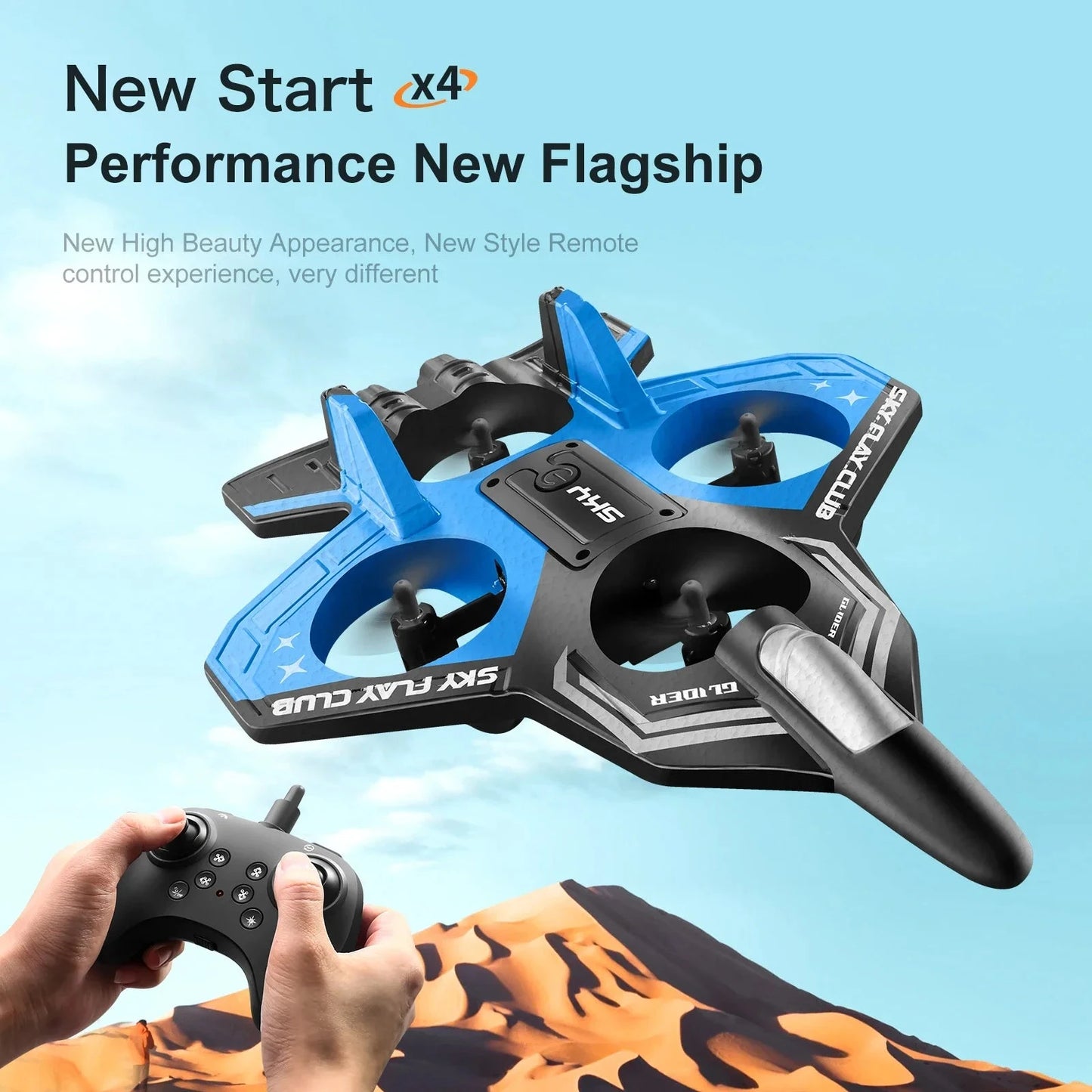 2025 New YP3 Foam Aircraft Remote Control Four Axle Fighter GlowCart