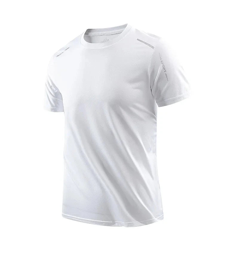 CHRLCK Men's Running Quick Drying T-shirts Breathable Hiking GlowCart
