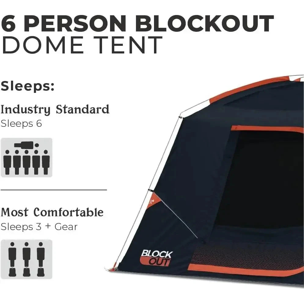 W-Blackout 6 Person & 9 Person Dome Tent | Best Car  Outdoor GlowCart