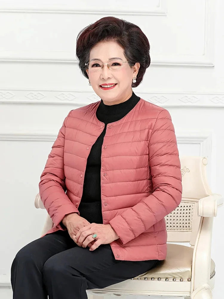 Woman Ultra Light Down Jacket Portable Parka Matte Fabric GlowCart