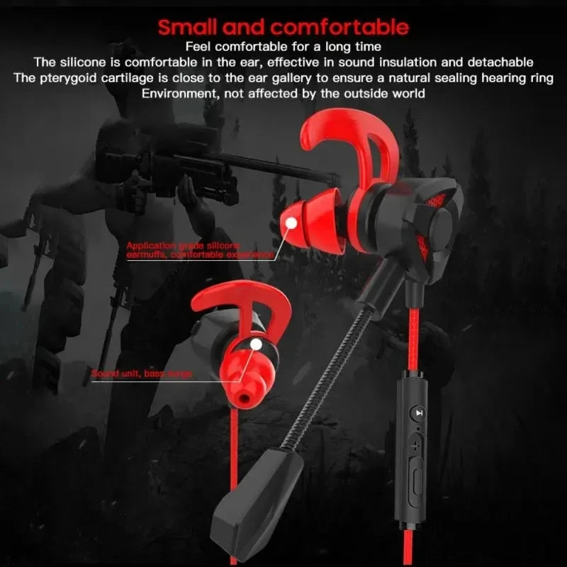Headset Gamer Headphones Wired Earphone Gaming Earbuds With