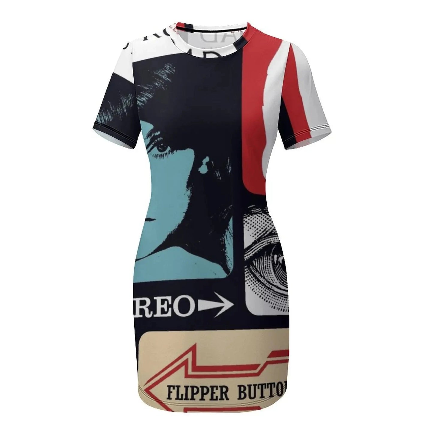 Swinging Sixties Three Short Sleeved Dress women's clothing GlowCart