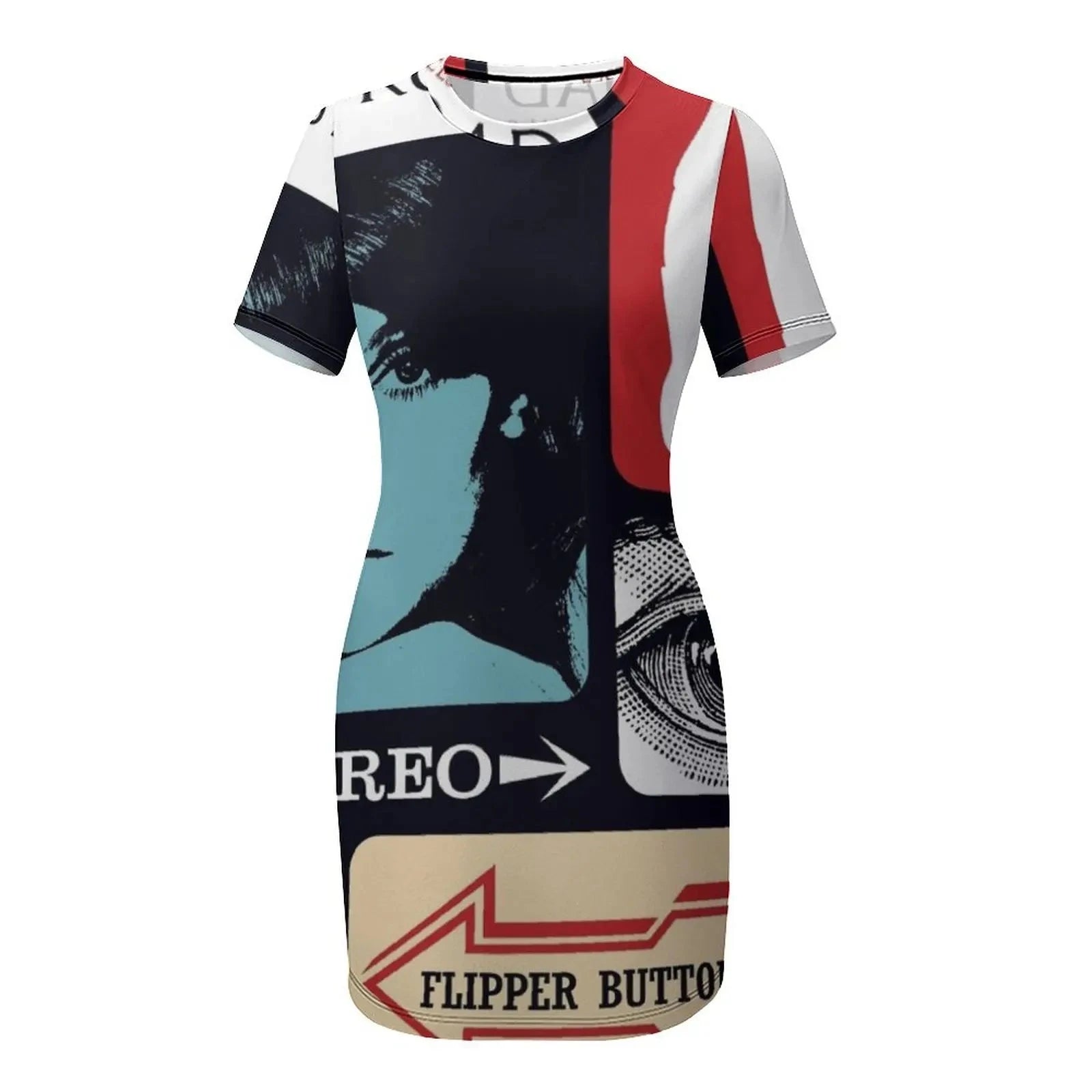 Swinging Sixties Three Short Sleeved Dress women's clothing GlowCart