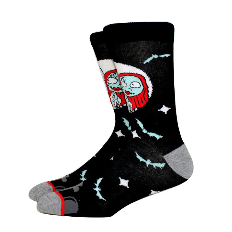 New Anime Funny Socks Long Men's Socks Cosplay Hip Hop Novelty HALLOWEE Crazy Soken Skateboard Socks horrible Women's Socks GlowCart
