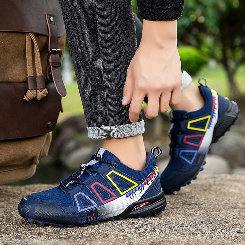 New Men Cycling Shoes MTB Shoes Outdoor Non-Slip Wear-Resistant Mountaineering Travel Shoes Men Casual Road Cycling Sports Shoes GlowCart