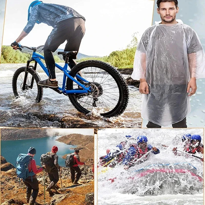 Disposable Waterproof Raincoat Outdoor Hiking Mountain GlowCart