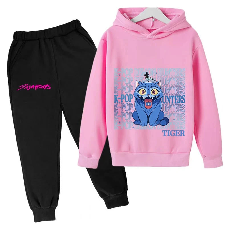 Exquisite KPOP Korean Trend Children Casual Hoodie Comfortable Outfit For Kids Daily Wear And Stylish Activities GlowCart