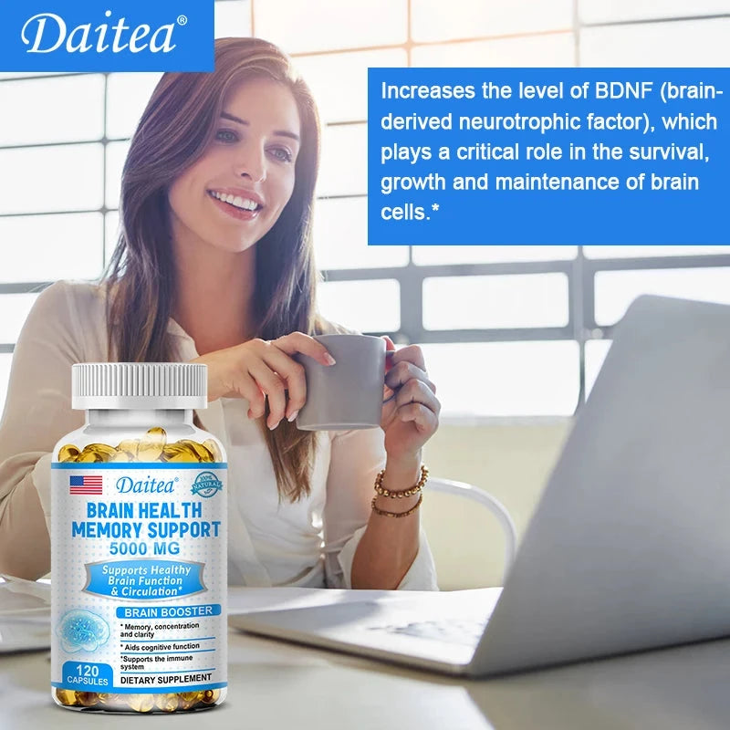 Vitamin B6 Supplement, Brain Health Memory Support 5000 mg, GlowCart