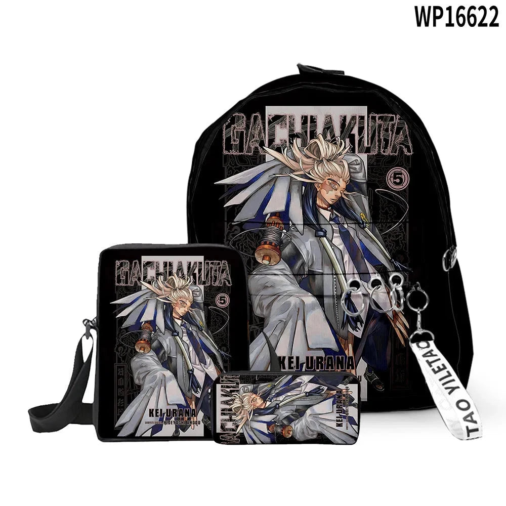 Cartoon Popular Gachiakuta 3D Print 3pcs/Set pupil School GlowCart