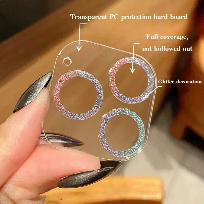 Bling Glitter Diamond Clear Camera Lens Protector Case for GlowCart