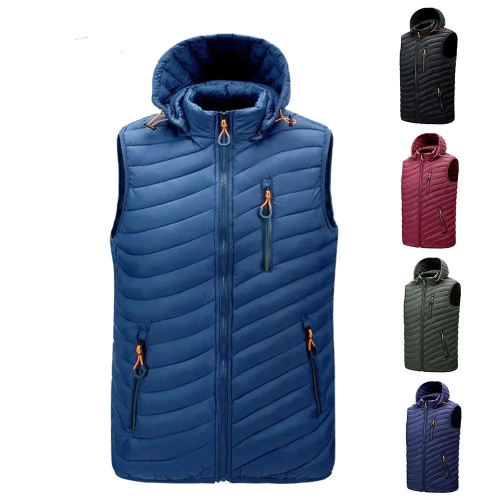 Windproof Jacket Winter Male Hot Sale Men Sleeveless Down GlowCart