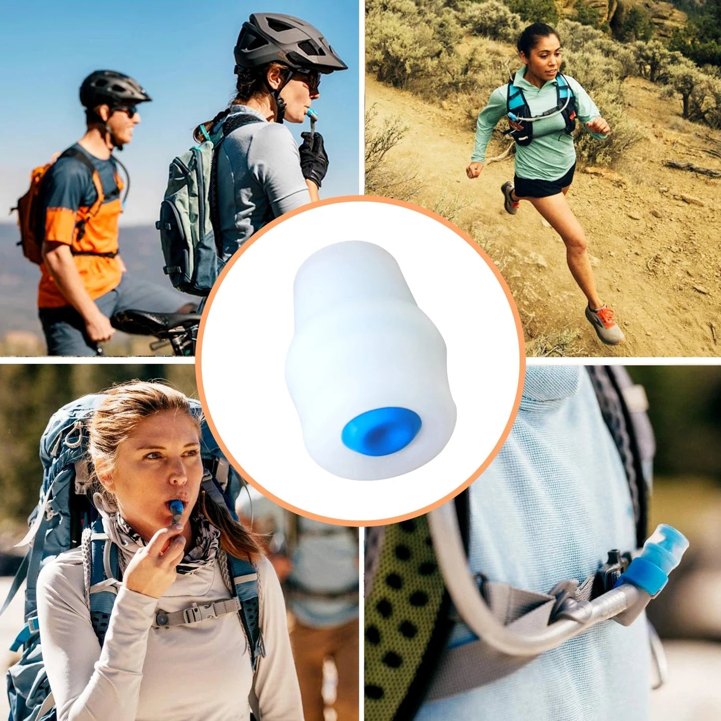 (2pcs/5pcs)Replace Bite Valve Nozzles Compatible with Osprey,Salomon&Hydrapak Hydration Reservoirs - BPA-Free,Silicone Sheaths GlowCart