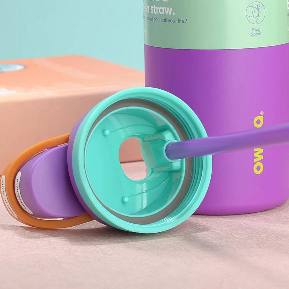 Owala Insulated Stainless Steel Water Bottle with Straw, GlowCart