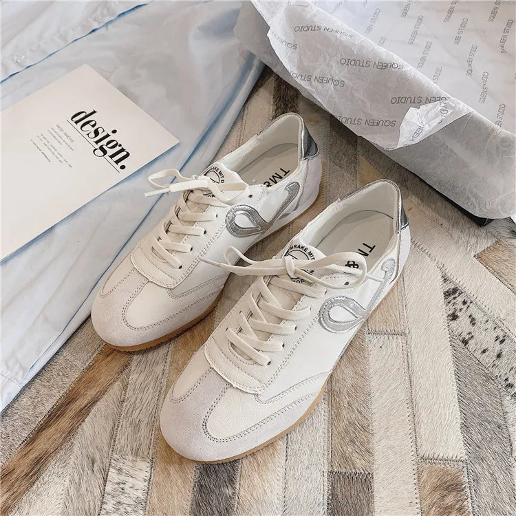Women's Sneakers White Platform Woman Flats Sports Shoes Female Lightweight Vulcanized Shoes Ladies Casual Comfortable Trainers GlowCart