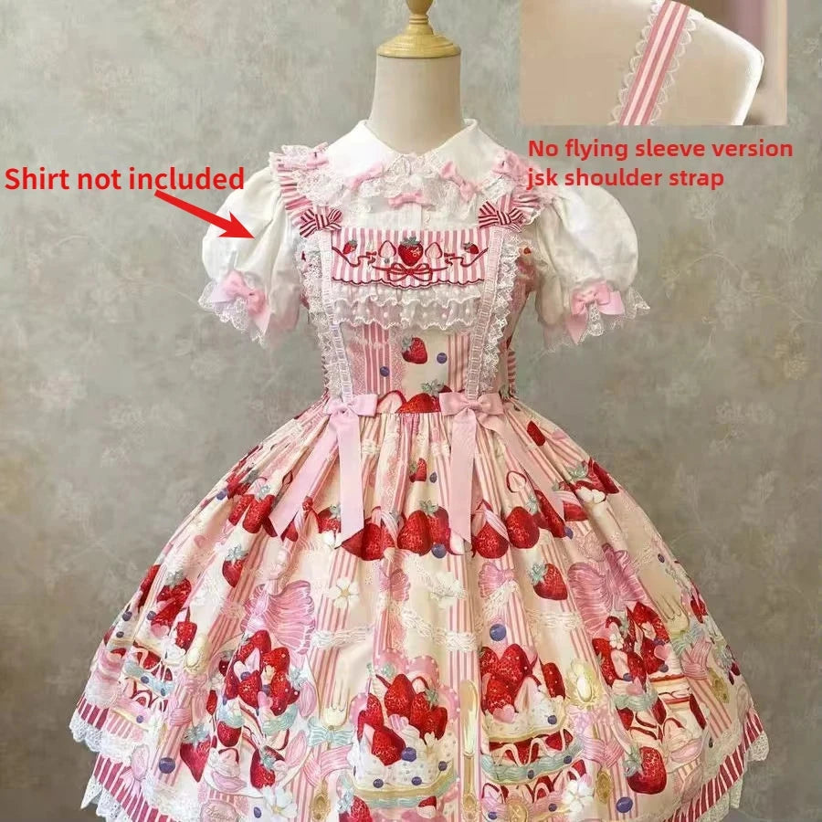 MAGOGO Victorian Sweet Lolita Jsk Dress Cute Striped GlowCart