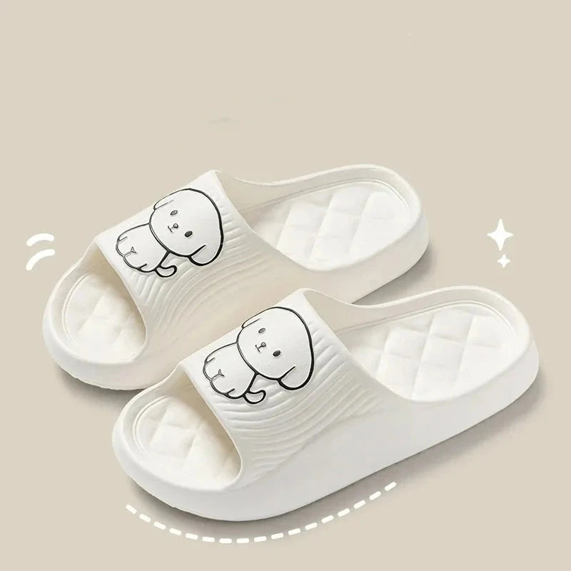 Cute Couple Pillow Slippers Female Summer Wear 2024 New GlowCart