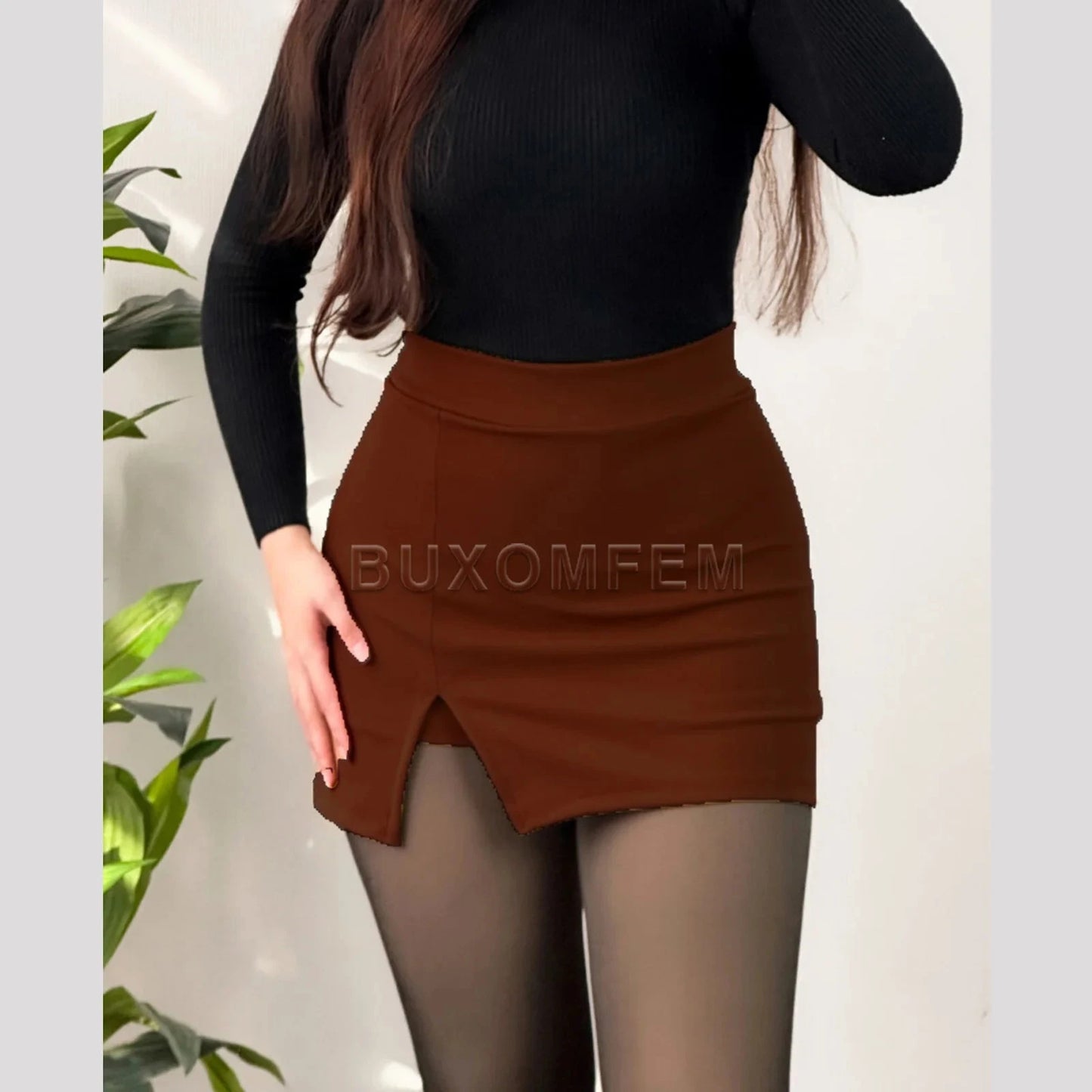 2024 New Women's Split Shorts Skirt Slimming Sexy Mini Plaid GlowCart