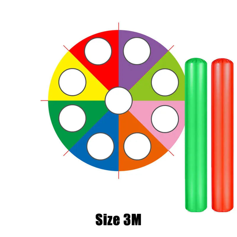 2M 3M Fun Play Rainbow Parachute For Kids Tent Cooperative Games Outdoor Toys For Children Team Building Exercise Activities GlowCart