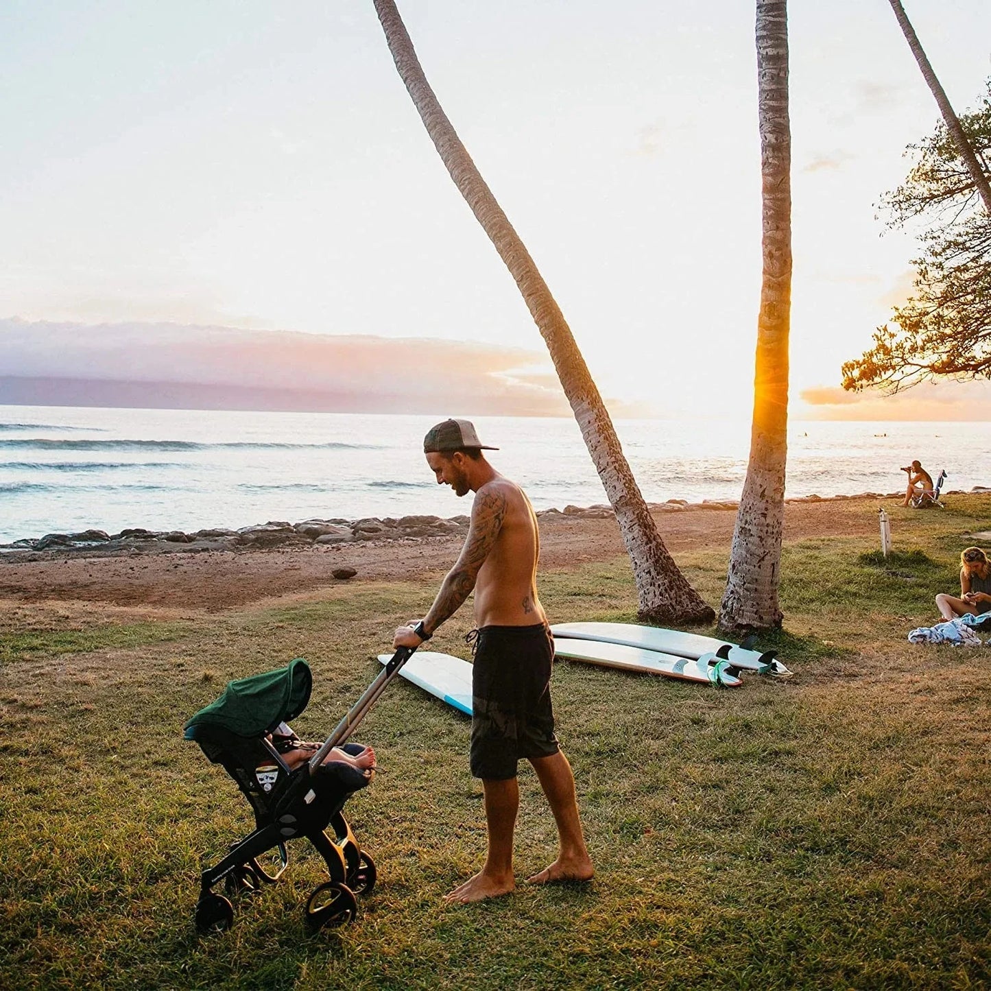 Baby Stroller 3 in 1 High Landscape Newborn Car Seat Stroller Infant Trolley Wagon Portable Baby Pushchair Cradle Travel System GlowCart