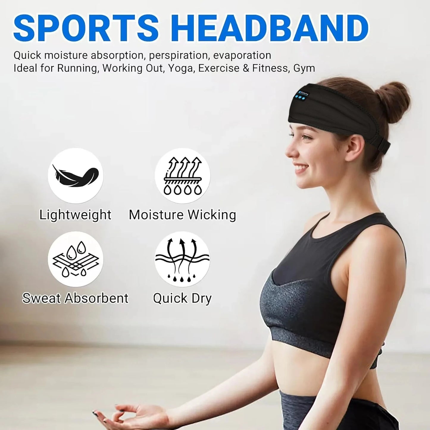 Smart Eye Mask Patch And Bluetooth Wireless Headphone 3D GlowCart