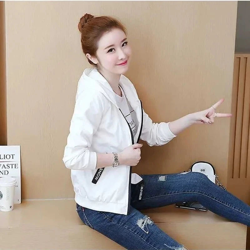 Women's Windbreaker Spring 2024 New Casual Thin Coat Women GlowCart