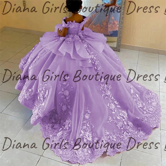 Luxurious Double Color Flower Girl Dress Wedding Dresses GlowCart