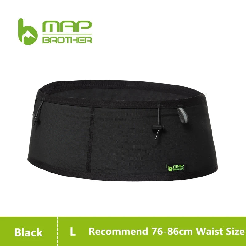 MAP BROTHER W1001 Hydration Running Belt Waist Pack Money Out Sport Bag Trail Marathon Gym Fitness Mobile Phone Water Bottle GlowCart