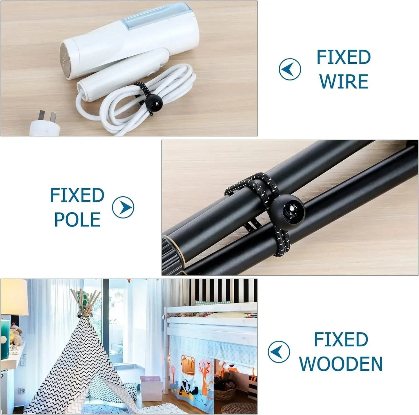 50pcs 6" Elastic Bungee Cord with Plastic Ball - Durable GlowCart