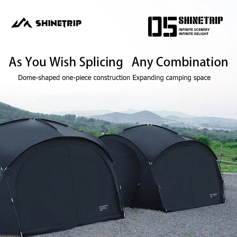 ShineTrip Outdoor Extra Large Camping Shade Tent Family GlowCart