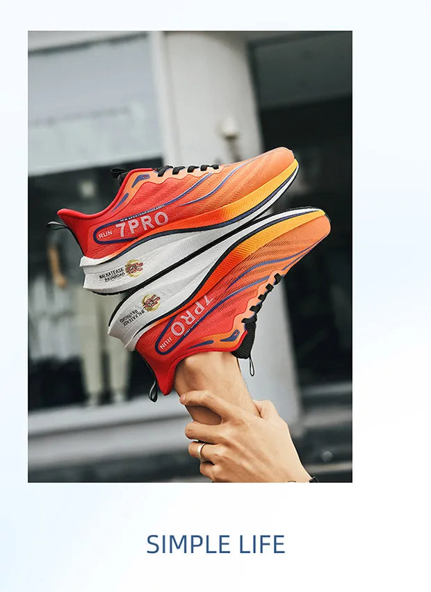 Summer Men's Running Shoes New Professional Carbon Plate