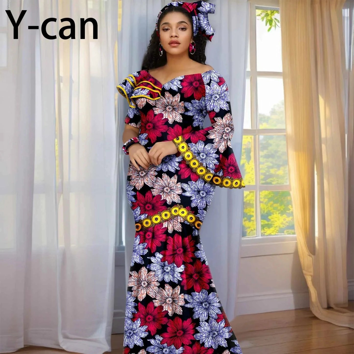New Fashion African Birthday Dresses for Women Luxury Ankara GlowCart