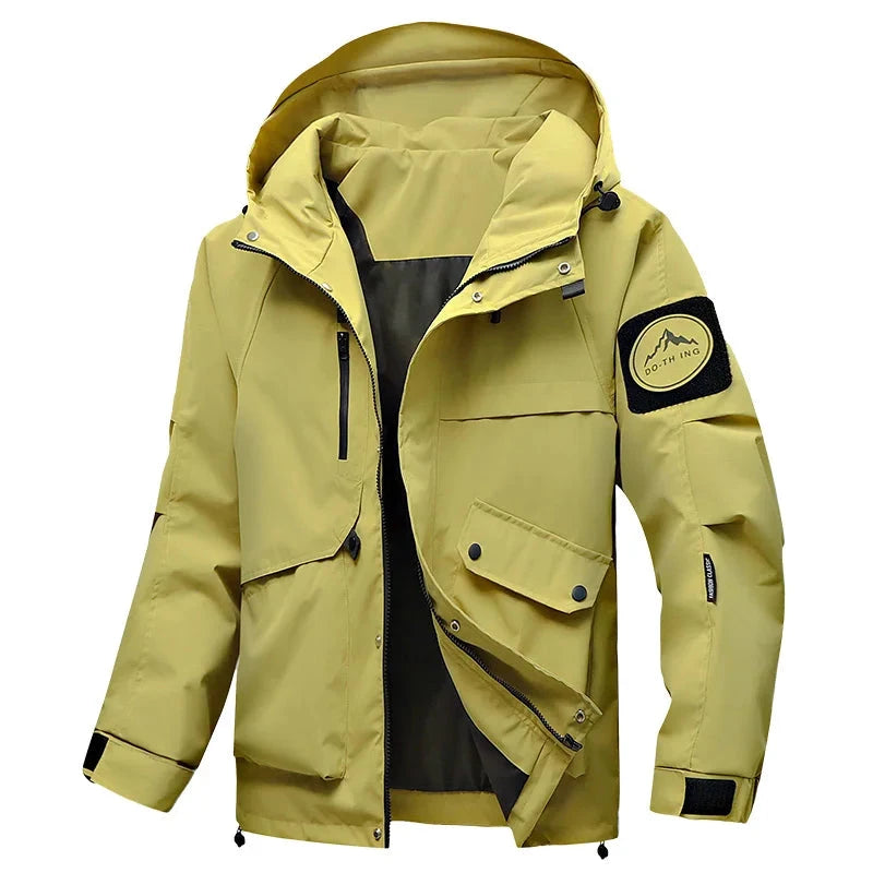 Men's Lightweight Waterproof Rain Jacket Autumn Shell Hooded GlowCart