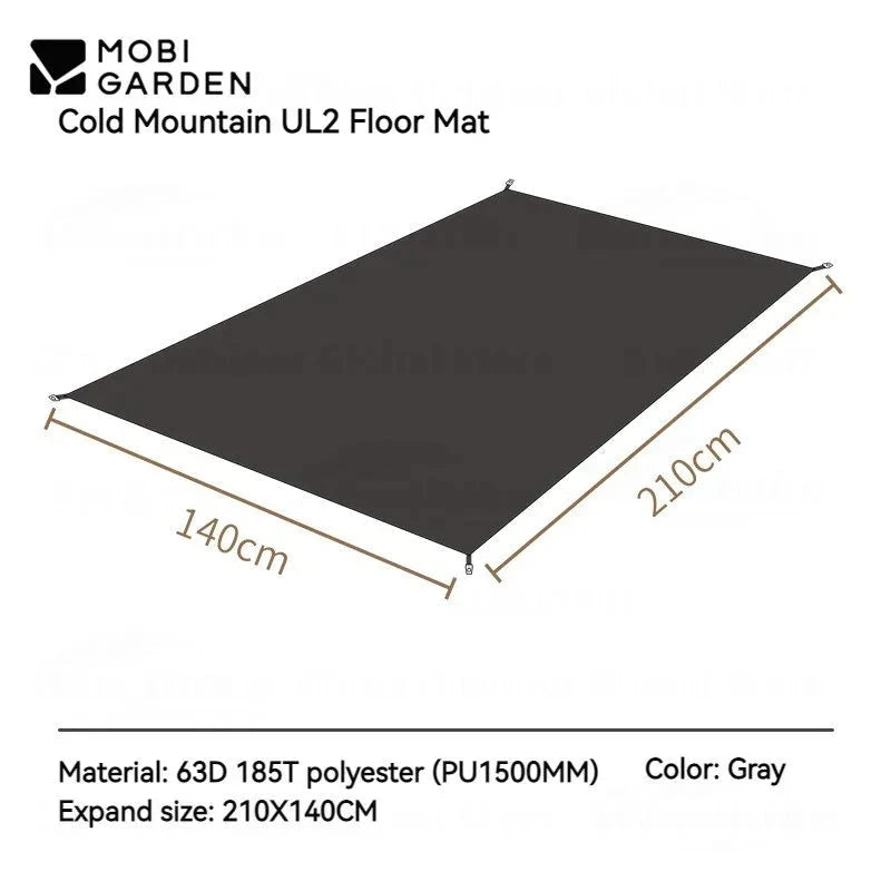 MOBI GARDEN Cold Mountain UL1/2 Ultralight Hiking 1/2 Person GlowCart