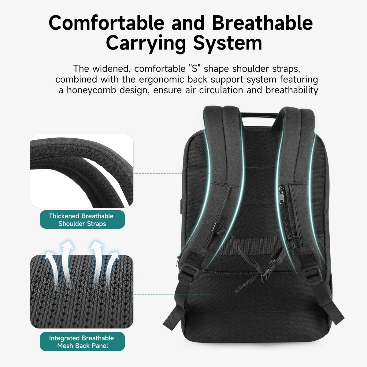 Tigernu Travel Backpacks For Men 15.6 17 19'' Laptop GlowCart