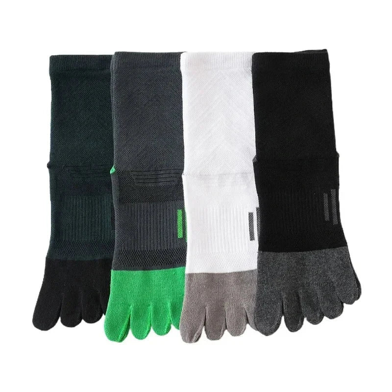 Mans Five Finger Socks Sporty Fitness Sweat-Absorbing Anti-Bacterial Breathable Warm Thermal Outdoor Sport Short Toe Socks Boy GlowCart