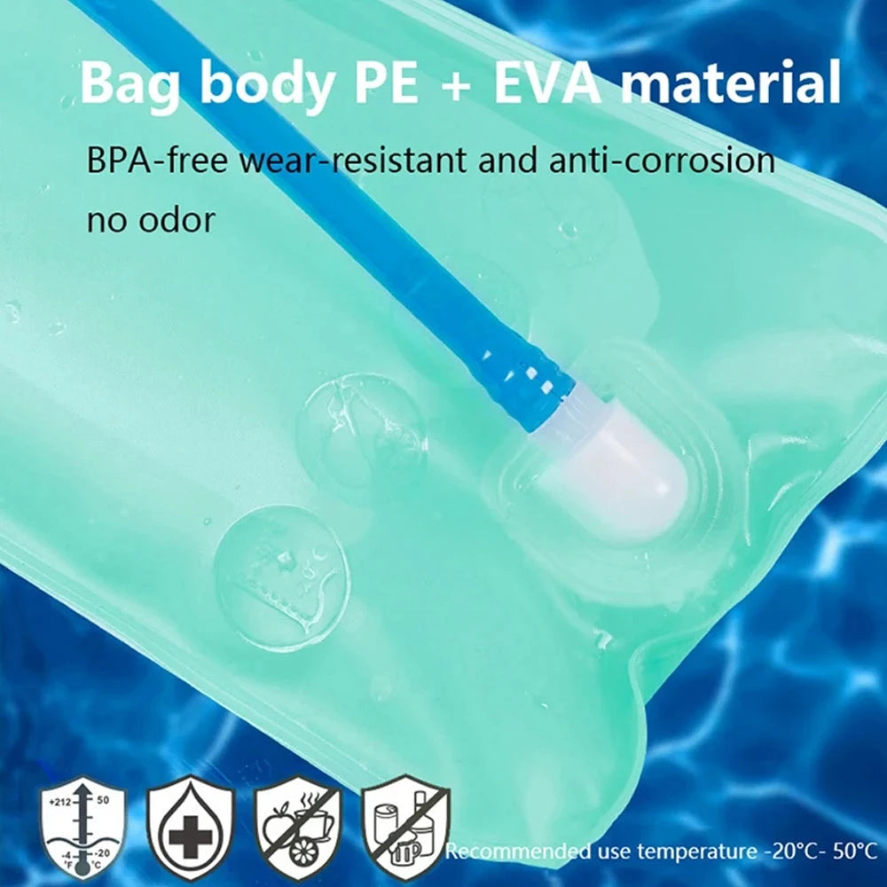 1Set Water Bladder for Hydration Pack Outdoor Bag Water Backpack Reservoirs Hiking Water Pouch Backpack Bladder Running GlowCart