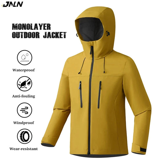 JNLN Unisex Waterproof Windbreaker Jacket - Single-Layer GlowCart
