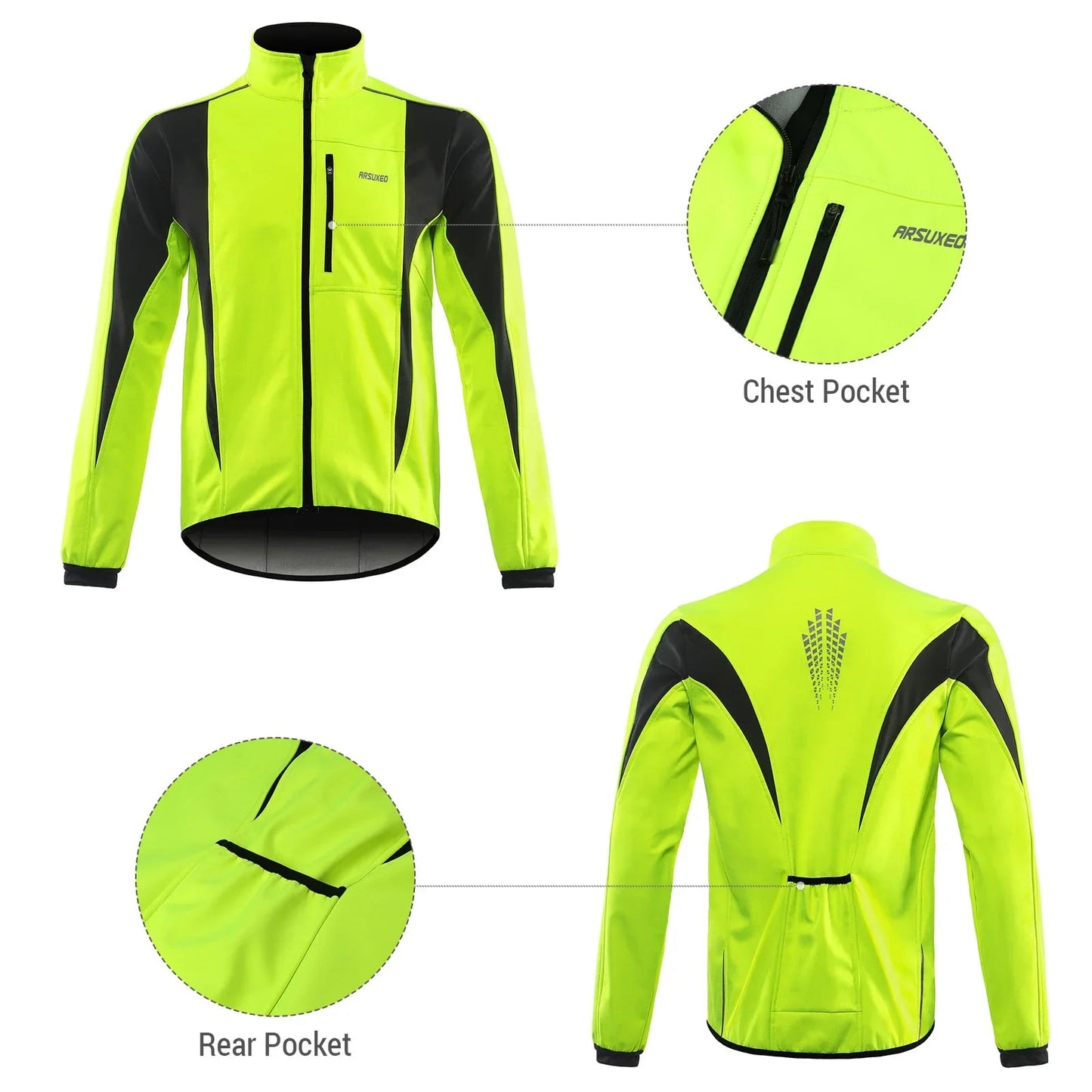 New Winter Warm UP Cycling Jacket Breathable Bike Outerwear Windproof Waterproof Cycling Jacket GlowCart