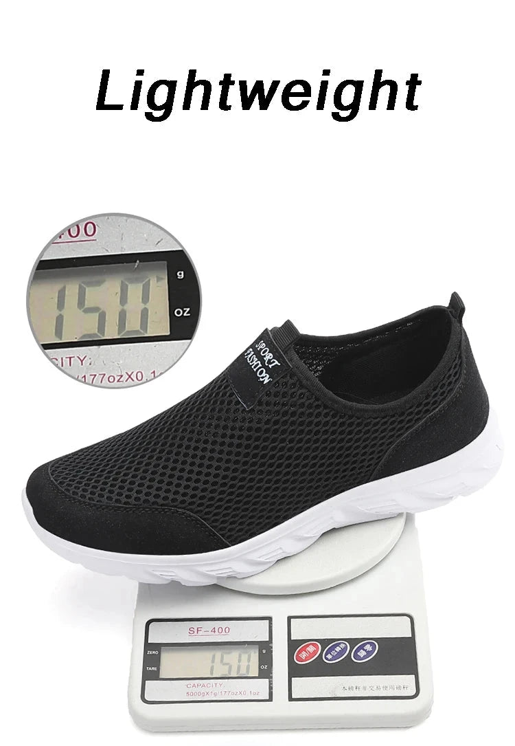 2023 Lightweight Men Casual Shoes Breathable Slip on Male GlowCart