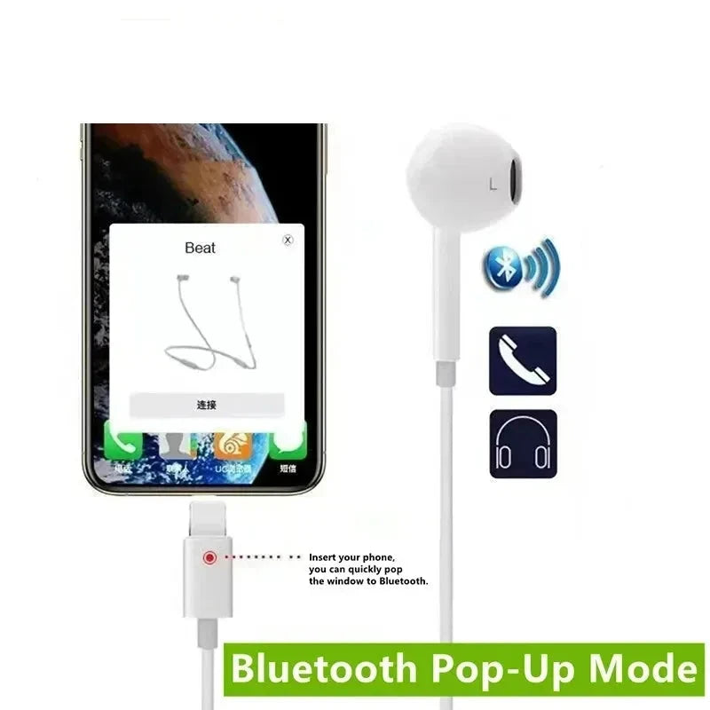 Original Headphones For Apple iPhone 16 15 14 13 11 12 Pro GlowCart