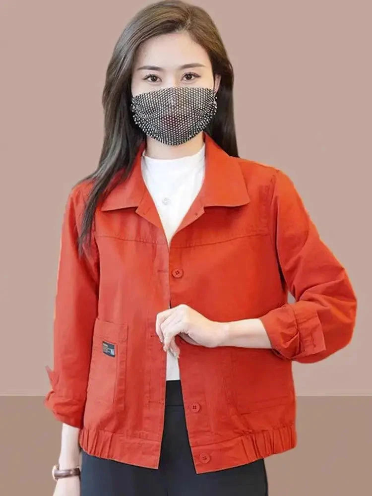 Spring Summer Women Thin Short Jacket Mother Fashion GlowCart