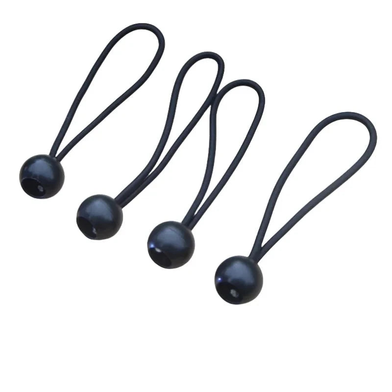 Multi-functional Elastic Tent Fix Cords Black Ball Bungee GlowCart