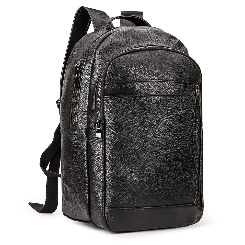 KAVIS Genuine Leather Fashion Backpack Laptop Men Luxurious GlowCart