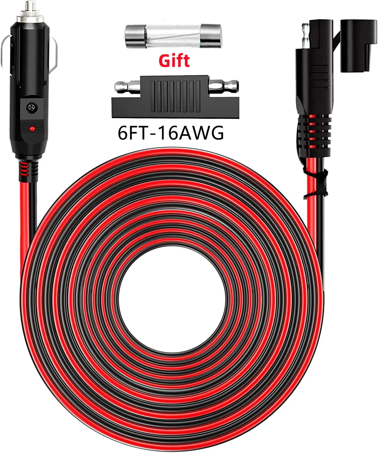 SAE quick connector harness 1/2pcs SAE extension cable 12AWG GlowCart