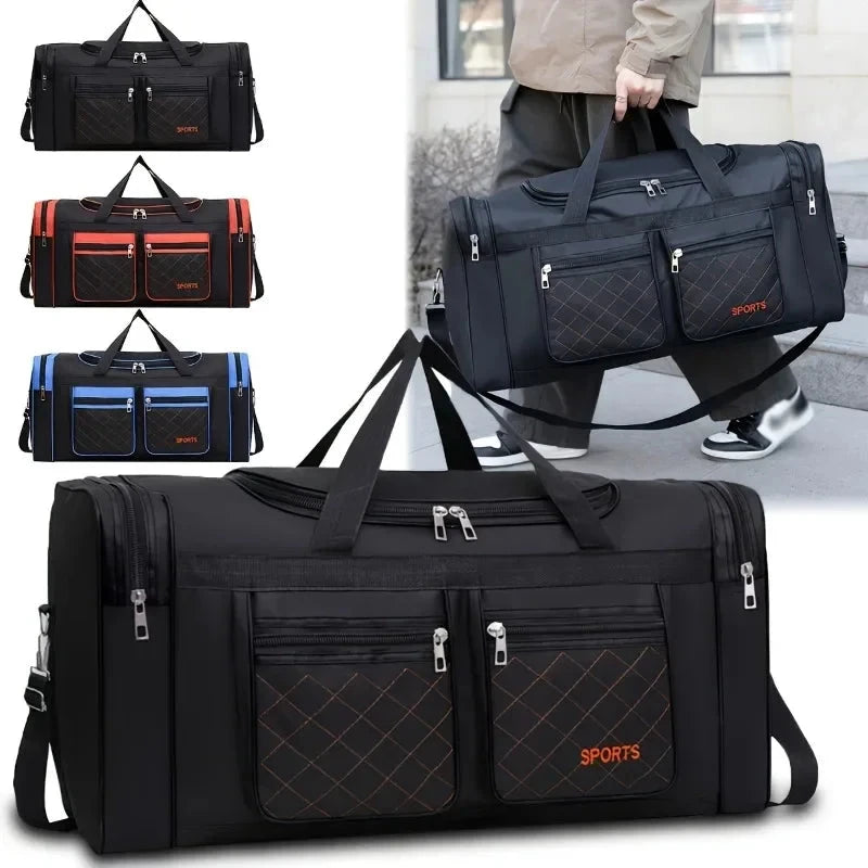 Large Capacity Travel Duffel Bag, Casual Style, Multiple GlowCart