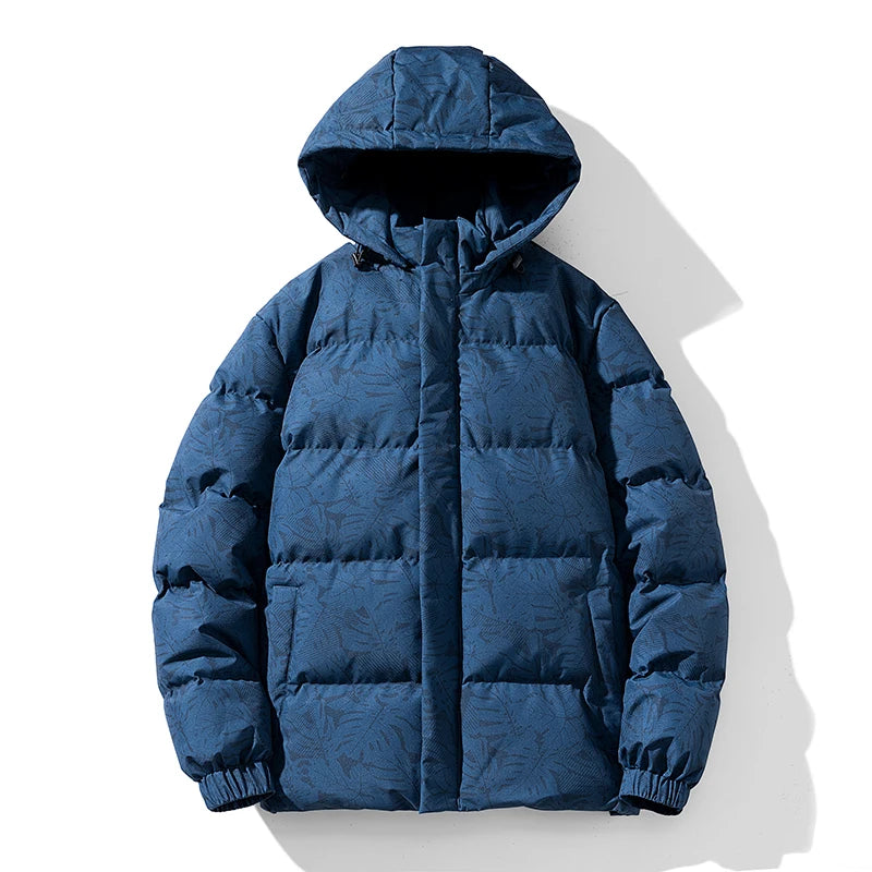 Men's Warm Cotton Padded Jacket Winter Stand Collar Short Parka Coat Casual Thickened Outdoor Sporty Wear 2025  men jacket blue GlowCart