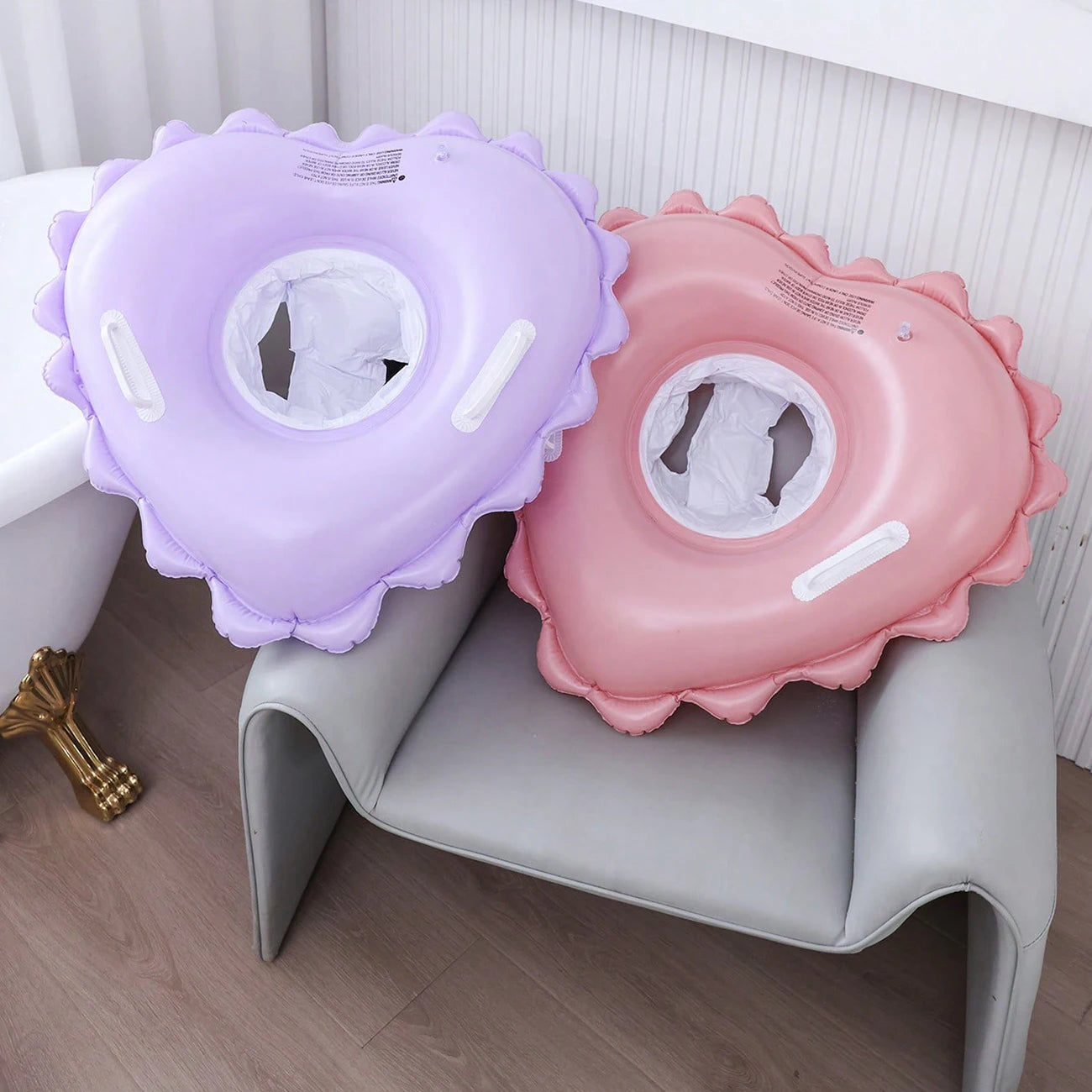 Inflatable Pool Tubes Pool Floats, Swimming Rings for Kids Swimming Pool Beach Summer Water Float Party Outdoor GlowCart