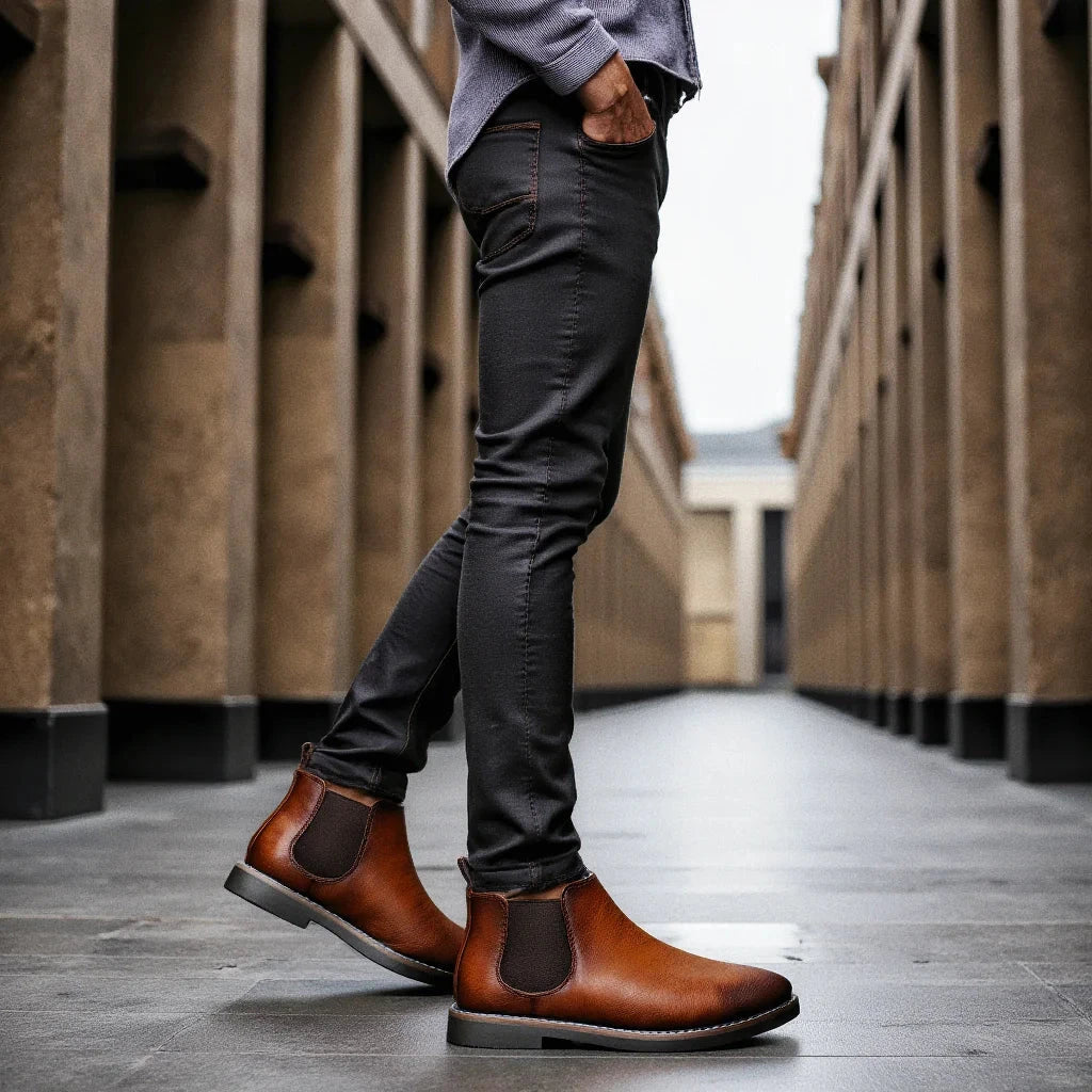 40~46 Men Chelsea Boots Brand Retro Comfortable Fashion Men GlowCart