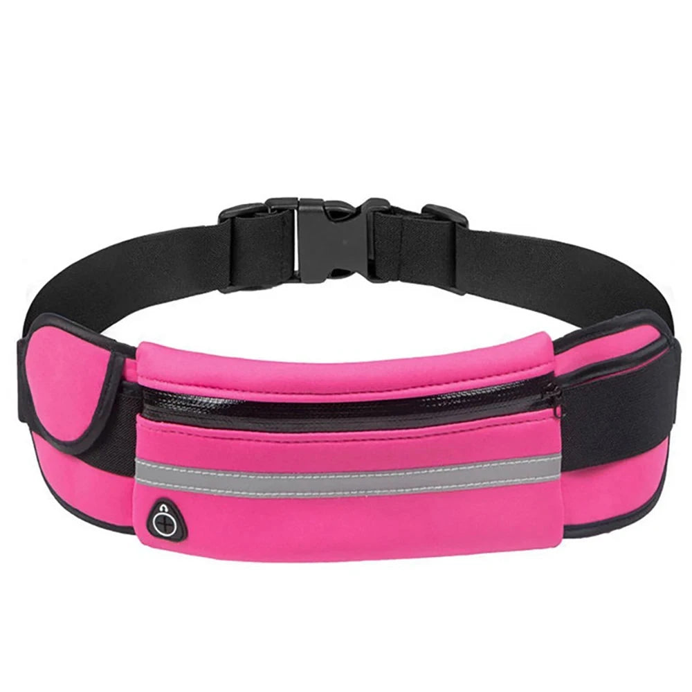 Running Belt Waist Bag with Water Bottle Holder Sports Fanny Pack Women Men Hydration Phone Holder Pouch GlowCart